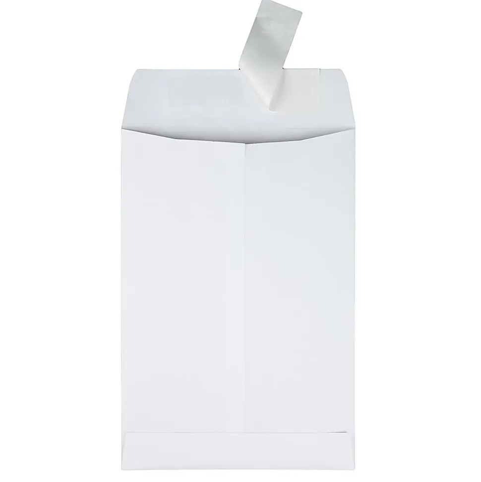 Quality Park® Redi-Strip™ Catalog Envelopes, 6 1/2" x 9 1/2", Self-Adhesive, White, Box Of 100