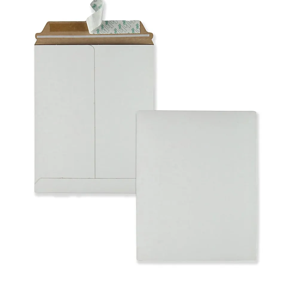 Quality Park Redi-Strip Envelopes, Photo Mailers, 9-3/4" x 12-1/2", White, Box Of 25 Envelopes