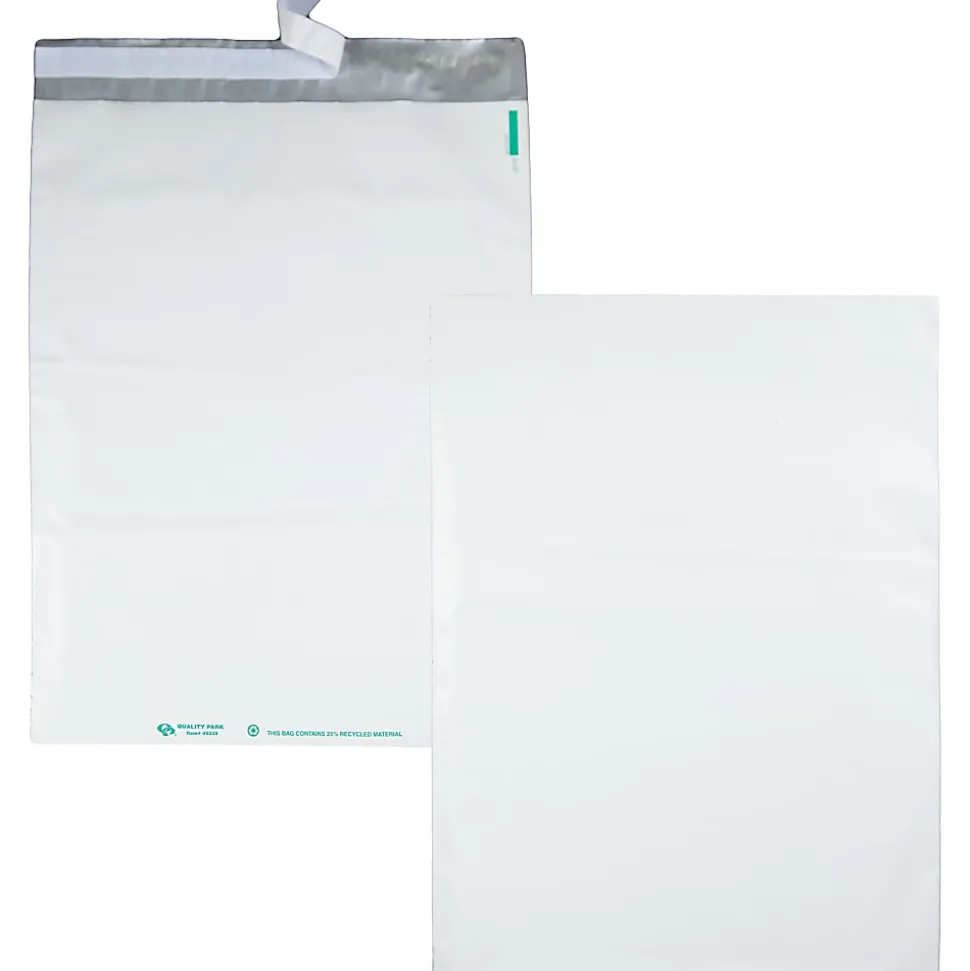 Quality Park® Redi-Strip™ Jumbo Poly Envelopes, 14" x 19", White, Box Of 100