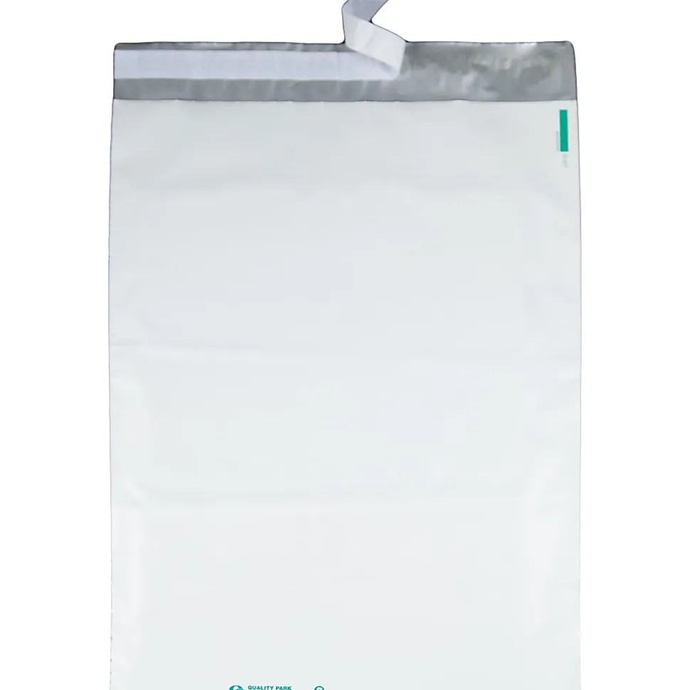 Quality Park® Redi-Strip™ Jumbo Poly Envelopes, 14" x 19", White, Box Of 100
