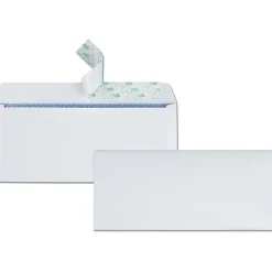 Quality Park Redi-Strip Regular Business Envelopes - Security - #10 - 4 1/8" Width x 9 1/2" Length - 24 lb - Self-sealing - Wove - 30 / Box - White