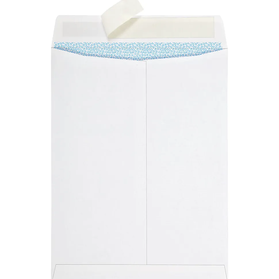 Quality Park Redi Strip Security Mailing Envelopes - Multipurpose - 9" Width x 12" Length - Peel Strip - White - 100 / Box