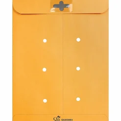 Quality Park® Redi-Tac™ Interdepartment Envelopes, 10" x 13", 1-Sided Narrow Rule, Self-Adhesive, Brown, Box Of 100