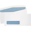 Quality Park® #10 Security Single Window Envelopes, Bottom Left, Gummed Seal, White, Box Of 500