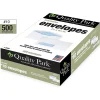 Quality Park® #10 Single Window Envelopes, Bottom Left, Gummed Seal, White, Box Of 500