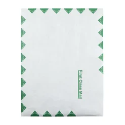 Quality Park® Tyvek® Envelopes, 9 1/2" x 12 1/2", First Class, Self-Adhesive, White, Box Of 100
