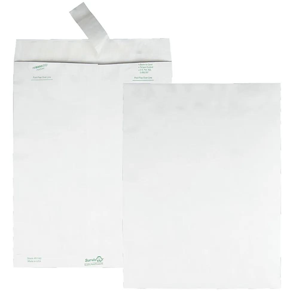 Quality Park® Tyvek® Envelopes, 10" x 13", White, Box Of 100