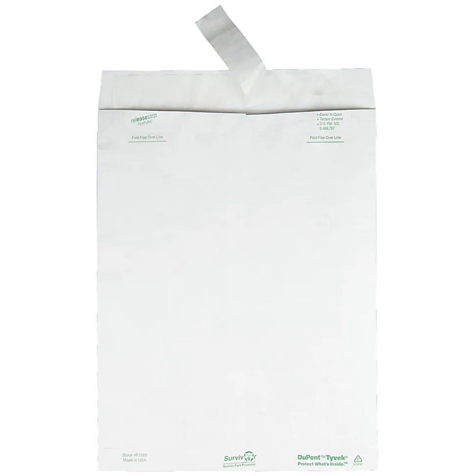 Quality Park® Tyvek® Envelopes, 10" x 13", White, Box Of 100