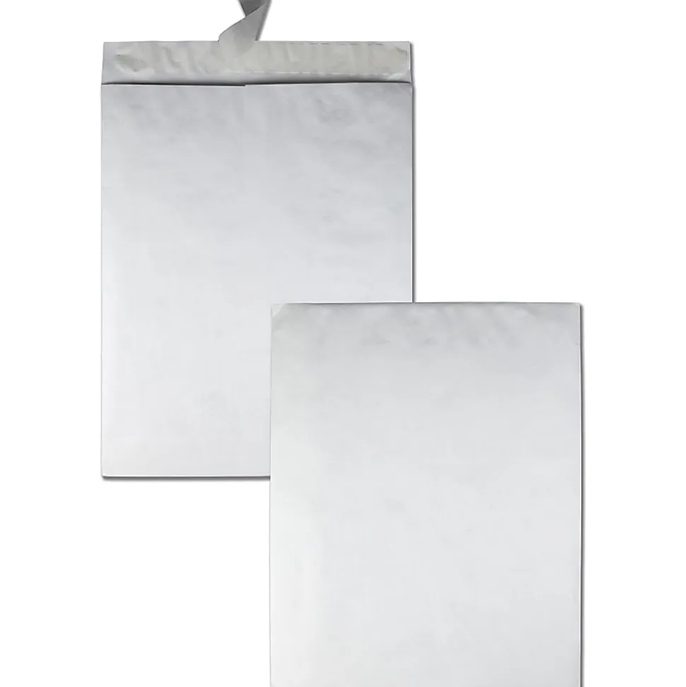 Quality Park® Tyvek® Envelopes, 18" x 23", Self-Adhesive, White, Box Of 25