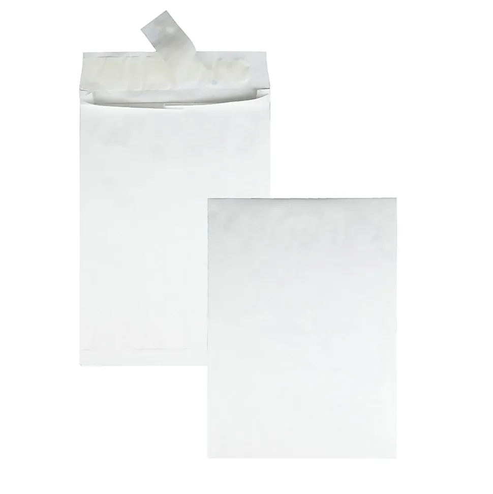 Quality Park® Tyvek® Expansion Envelopes, 10" x 13" x 1 1/2", 14 Lb, White, Box Of 25