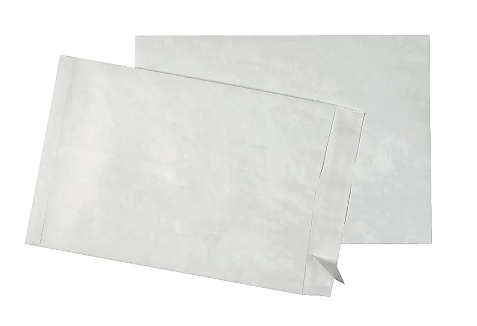 Quality Park® Tyvek® 14 1/4" x 20" Envelopes, Self-Adhesvie, White, Box Of 25