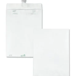 Quality Park® Tyvek® 9" x 12" Envelopes, Self-Adhesive, White, Box Of 100