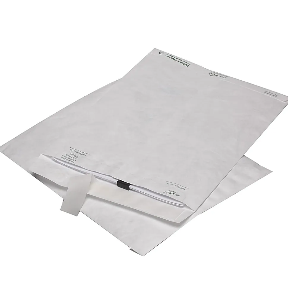 Quality Park® Tyvek® 6" x 9" Envelopes, Self-Adhesive Closure, White, Box Of 100