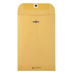 Quality Park 6" x 9" Envelopes, Clasp Closure, Brown, Box Of 500