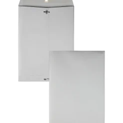 Quality Park® 9" x 12" Envelopes, Clasp Closure, Gray, Box Of 100