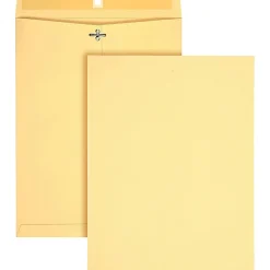 Quality Park 10 x 13 Heavy-Duty Clasp Envelopes - Clasp - #97 - 10" Width x 13" Length - Clasp/Gummed Flap - Manila - 100 / Box