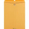 Quality Park 9 1/2" x 12 1/2" Manila Envelopes, 28 Lb, Gummed Closure Kraft Brown, Box Of 100