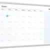 Quartet® ARC™ Magnetic Dry-Erase Calendar For Cubicles, 18" x 30", Aluminum Frame With Silver Finish