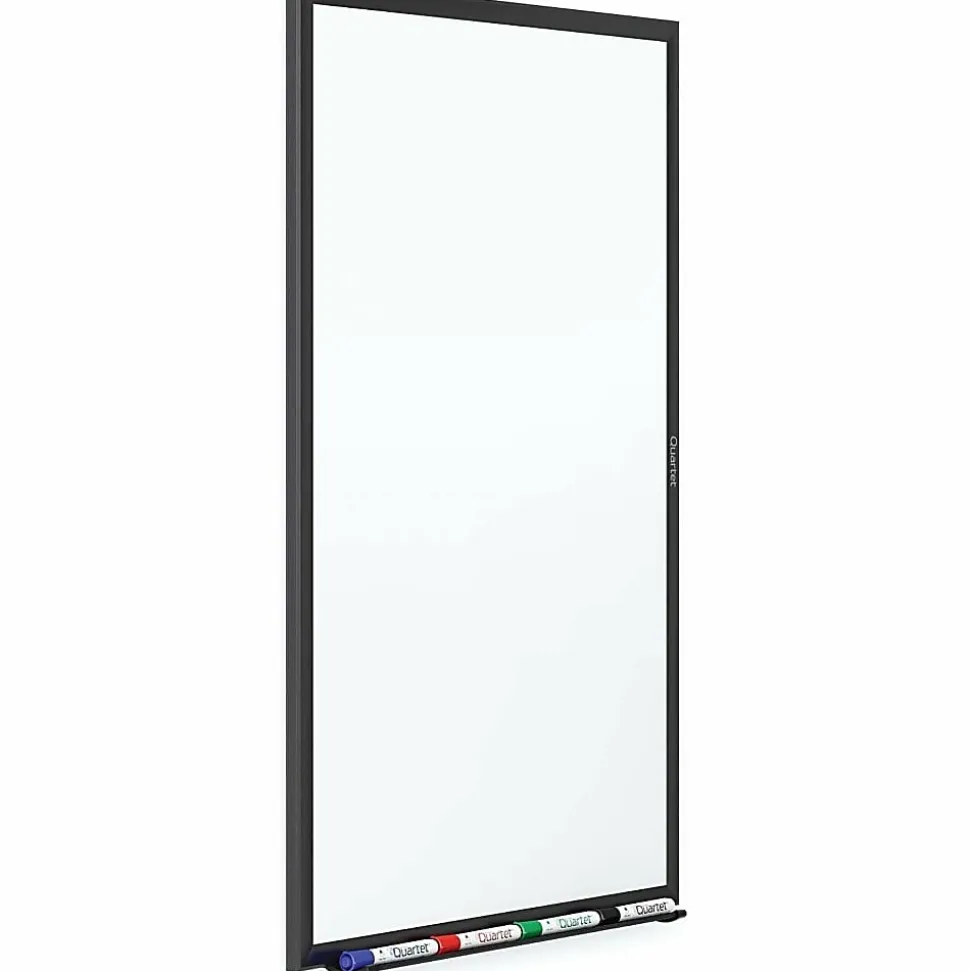 Quartet® Classic Magnetic Dry-Erase Whiteboard, 48" x 72", Aluminum Frame With Black Finish