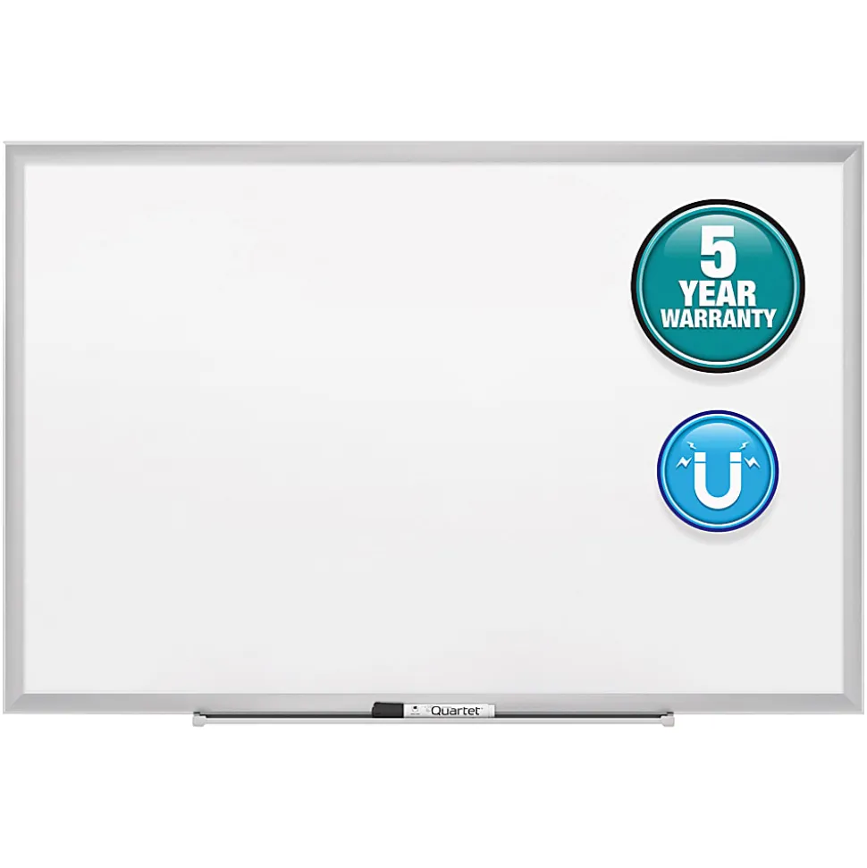 Quartet® Classic Magnetic Dry-Erase Whiteboard, 72" x 48", Aluminum Frame With Silver Finish