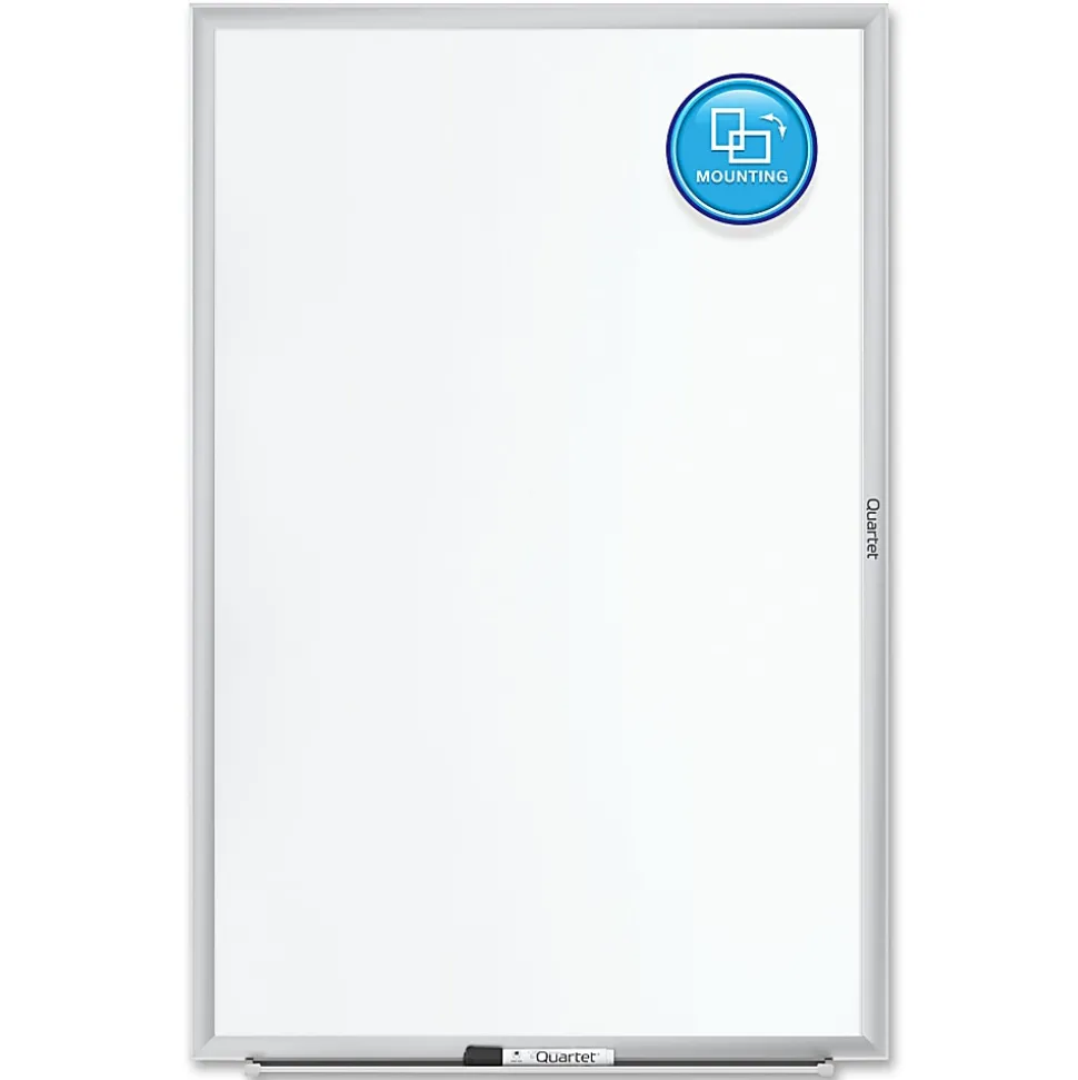 Quartet® Classic Magnetic Dry-Erase Whiteboard, 72" x 48", Aluminum Frame With Silver Finish