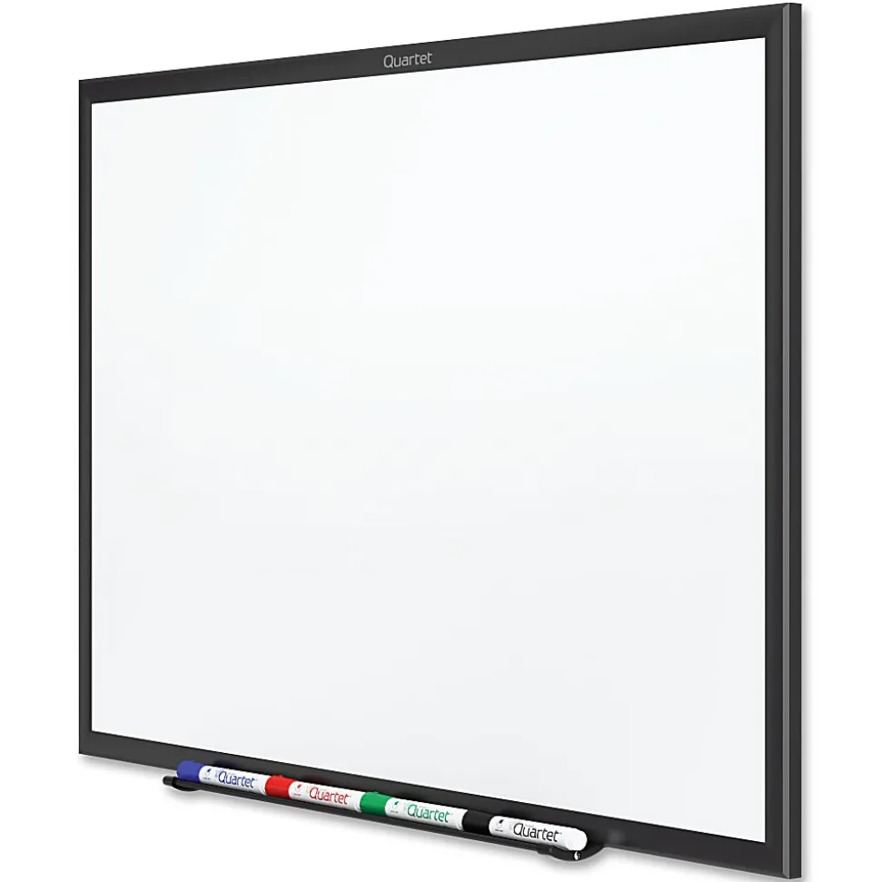 Quartet® Classic Magnetic Dry-Erase Whiteboard, 60" x 36", Aluminum Frame With Black Finish