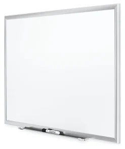 Quartet® Classic Porcelain Magnetic Dry-Erase Whiteboard, 60" x 36", Aluminum Frame With Silver Finish