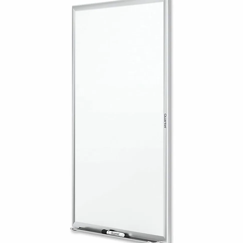 Quartet® Classic Total Erase® Non-Magnetic Melamine Dry-Erase Whiteboard, 48" x 36", Aluminum Frame With Silver Finish
