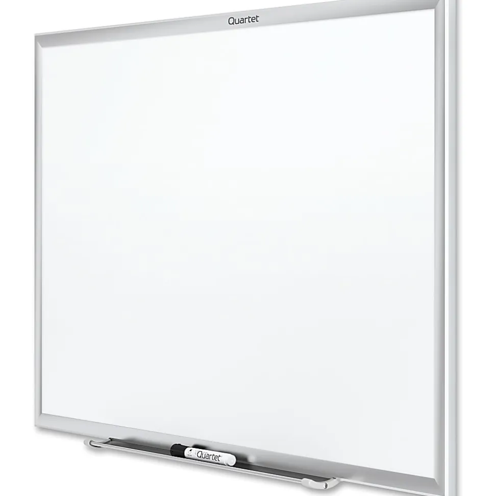 Quartet® Classic Total Erase® Non-Magnetic Melamine Dry-Erase Whiteboard, 48" x 36", Aluminum Frame With Silver Finish