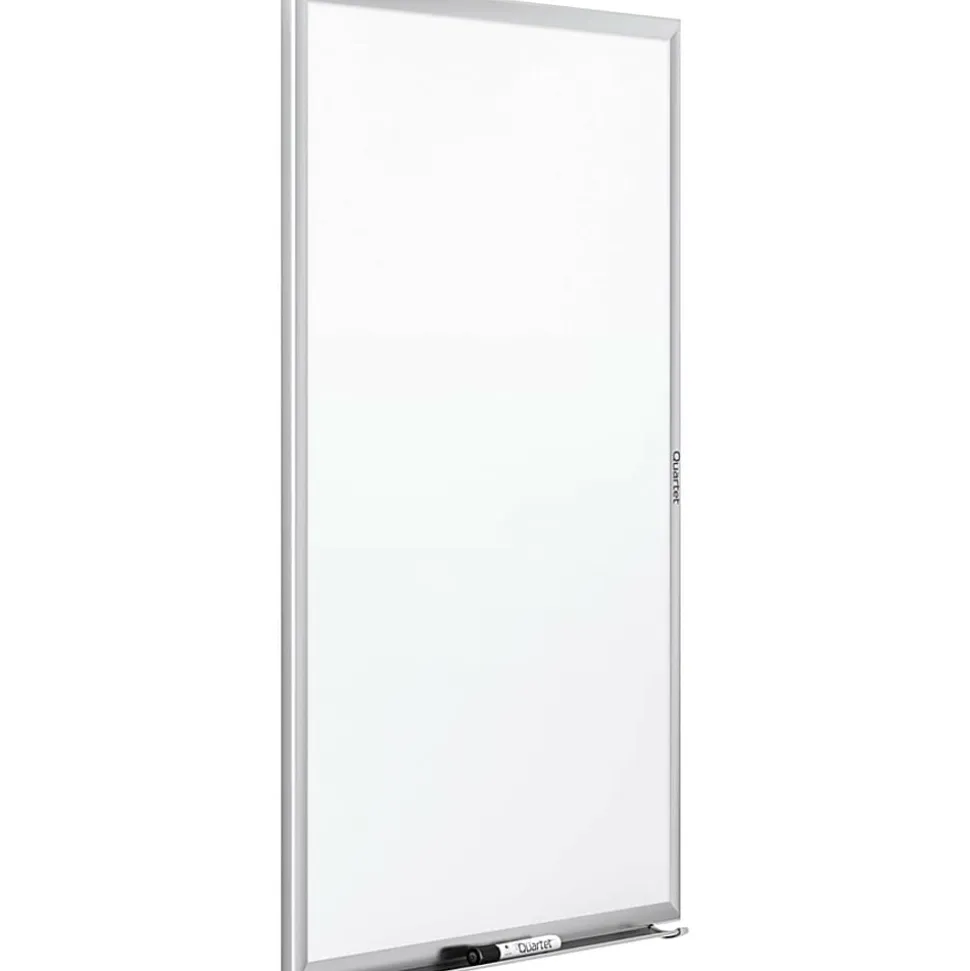 Quartet® Classic Total Erase® Non-Magnetic Melamine Dry-Erase Whiteboard, 60" x 36", Aluminum Frame With Silver Finish