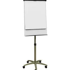 Quartet® Compass Mobile Magnetic Dry-Erase Whiteboard/Flipchart Presentation Easel, 3' x 2', Metal Frame With Graphite Finish