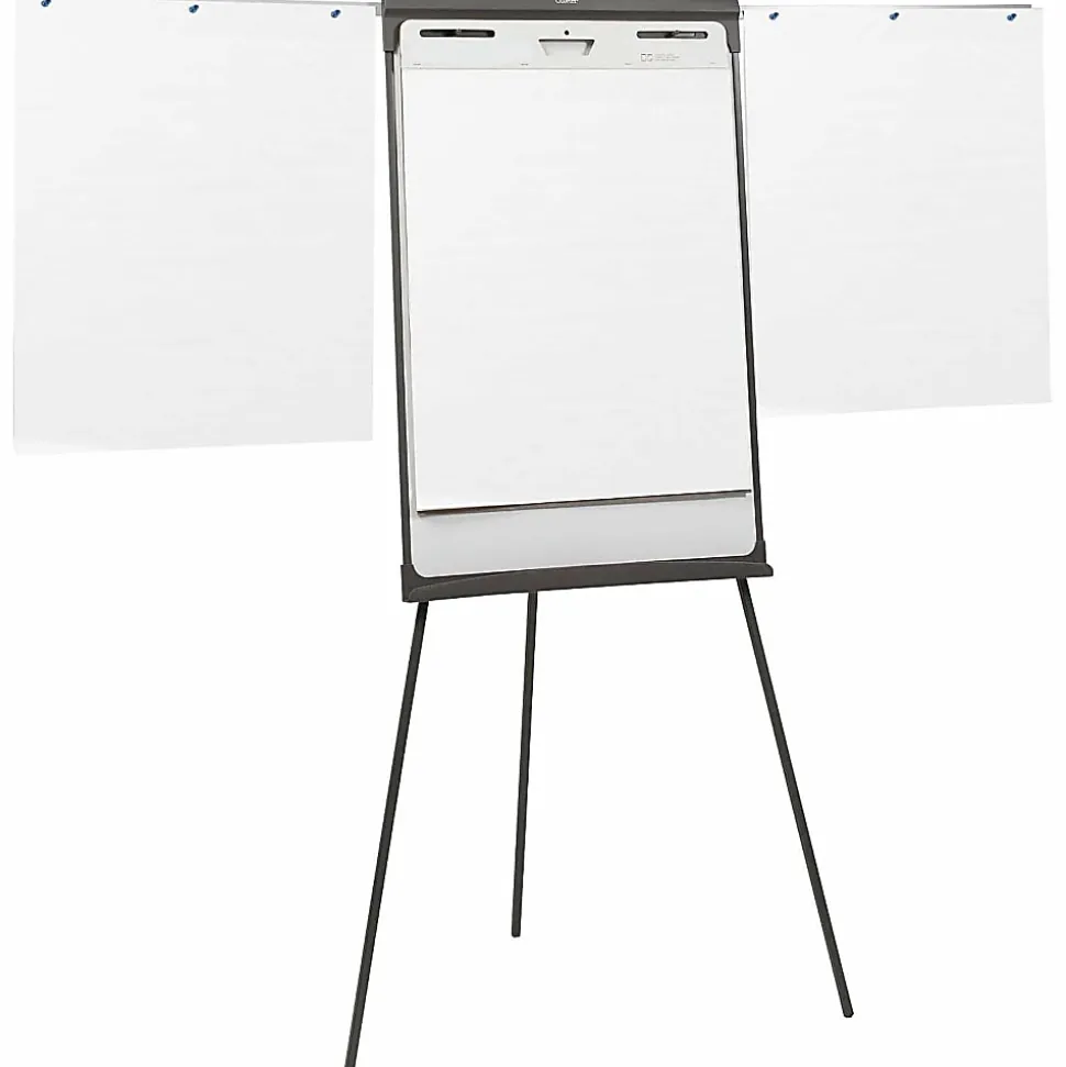 Quartet® Contemporary Tripod StyleDry-Erase Whiteboard Easel, 27" x 35", Metal Frame With Black Finish