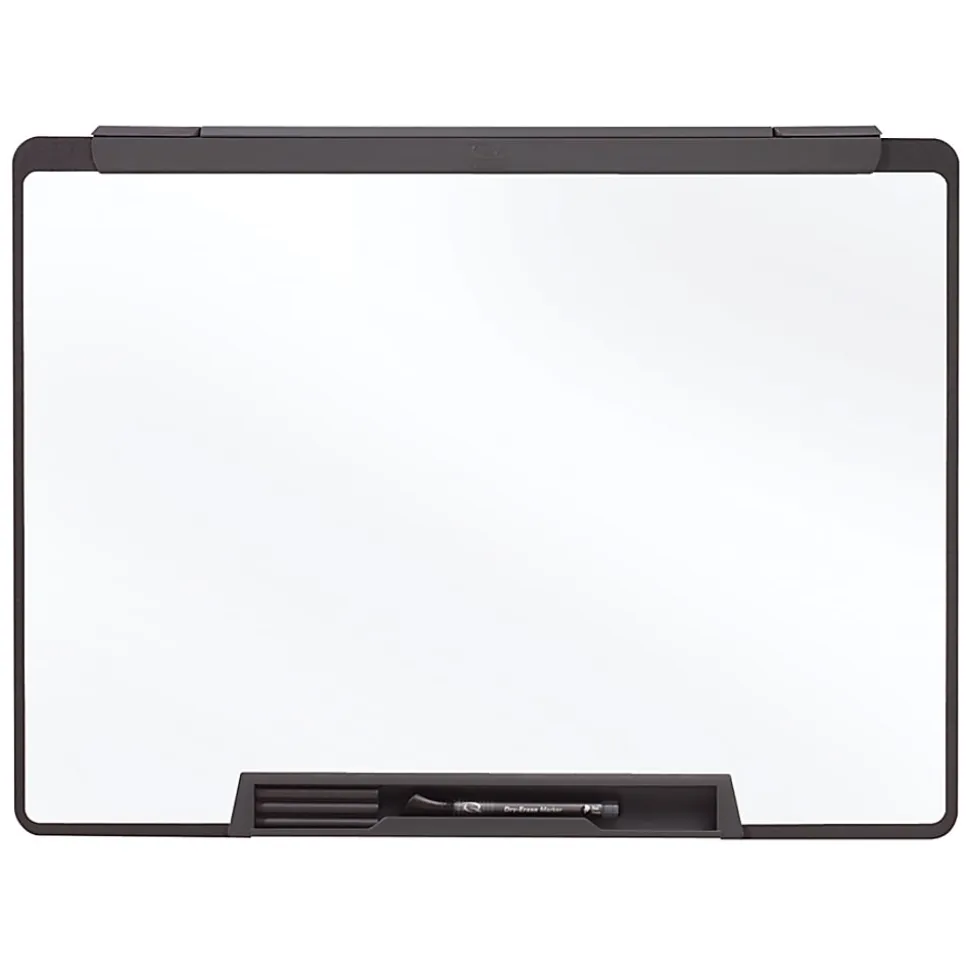 Quartet® Cubicle Motion Dry-Erase Whiteboard, 36" x 24", Aluminum Frame With Black Finish