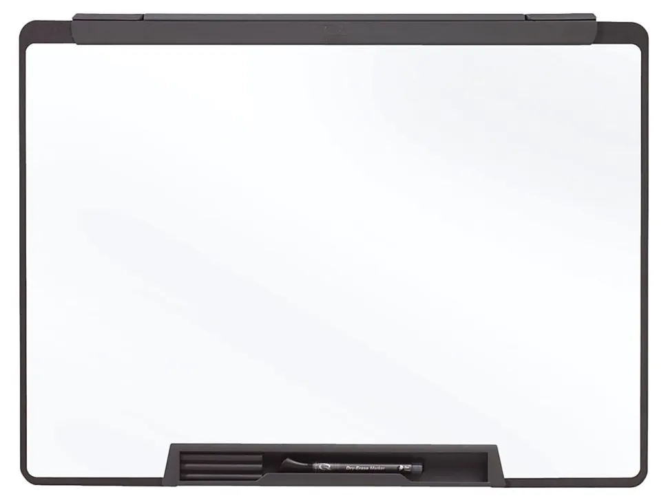 Quartet® Cubicle Motion Dry-Erase Whiteboard, 36" x 24", Aluminum Frame With Black Finish