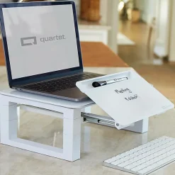 Quartet® Dry-Erase Board Desktop Monitor Riser, 4-3/8”H x 12-3/4”W x 16-3/8”D, White