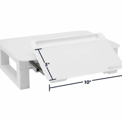 Quartet® Dry-Erase Board Desktop Monitor Riser, 4-3/8”H x 12-3/4”W x 16-3/8”D, White