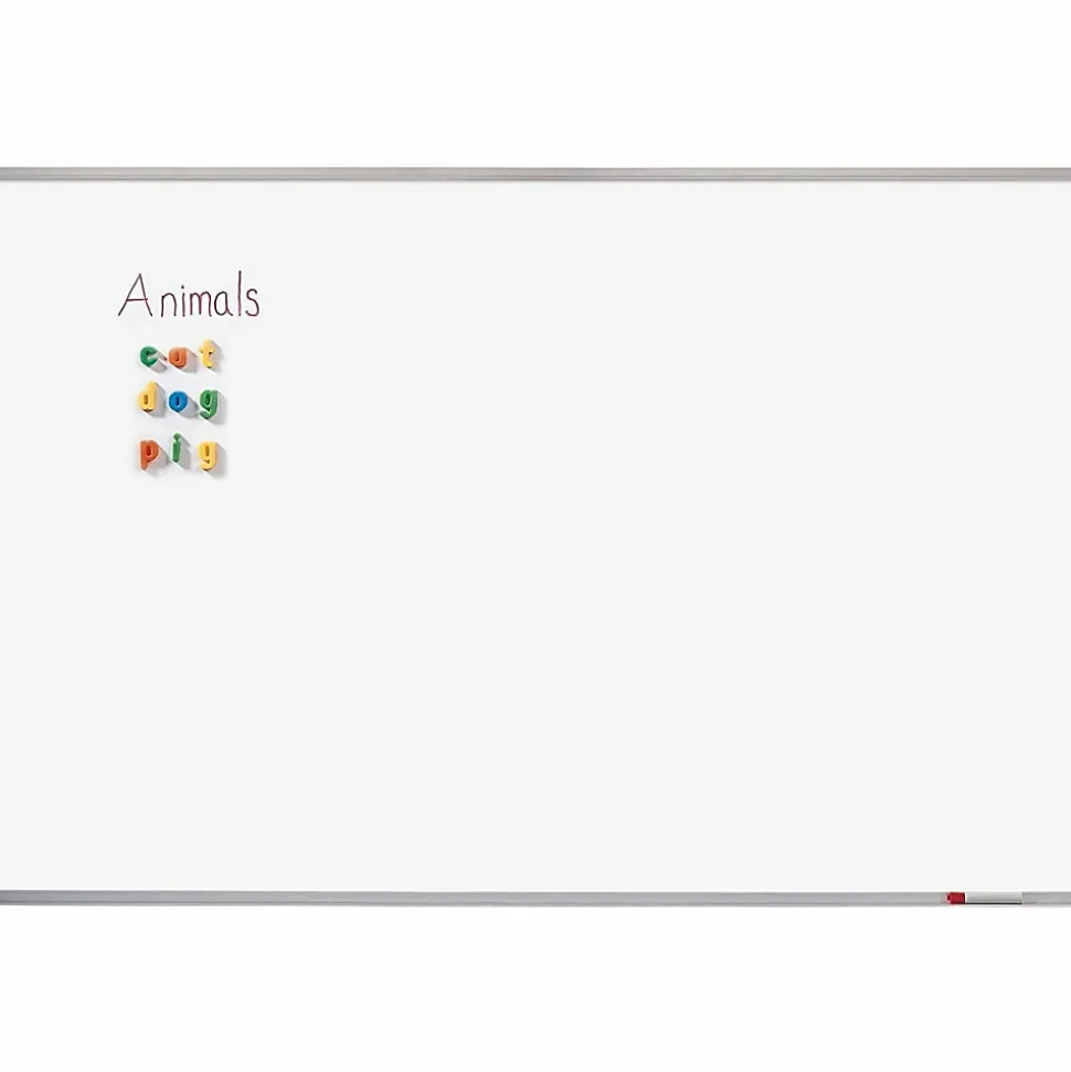 Quartet® DuraMax® Magnetic Dry-Erase Whiteboard, 96" x 48", Aluminum Frame With Silver Finish