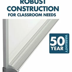 Quartet® DuraMax® Magnetic Dry-Erase Whiteboard, 72" x 48", Aluminum Frame With Silver Finish