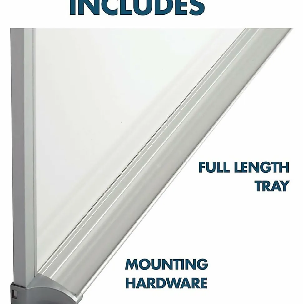 Quartet® DuraMax® Magnetic Dry-Erase Whiteboard, 72" x 48", Aluminum Frame With Silver Finish