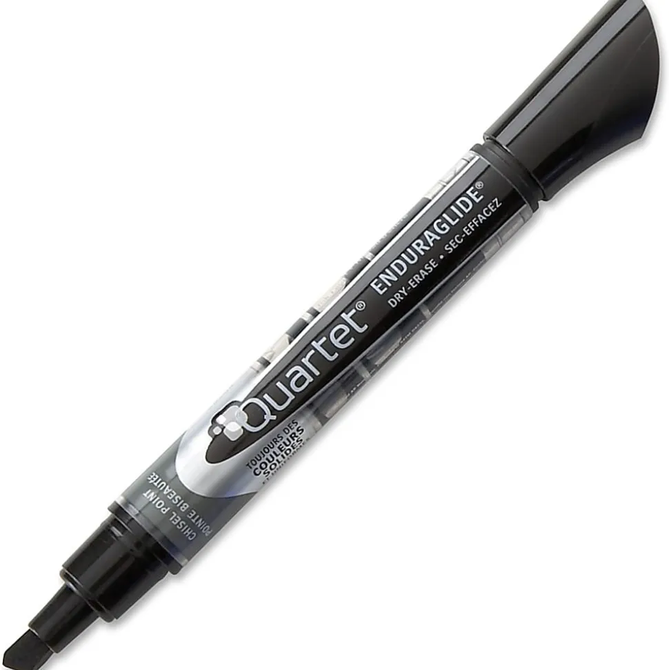 Quartet® EnduraGlide® Dry-Erase Markers, Chisel, Assorted Colors, Pack Of 4