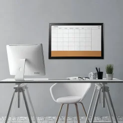 Quartet® Home Decor Magnetic Combination Dry-Erase Whiteboard/Calendar Board, 23