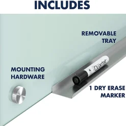 Quartet Infinity® Glass Unframed Non-Magnetic Dry-Erase Whiteboard, 96
