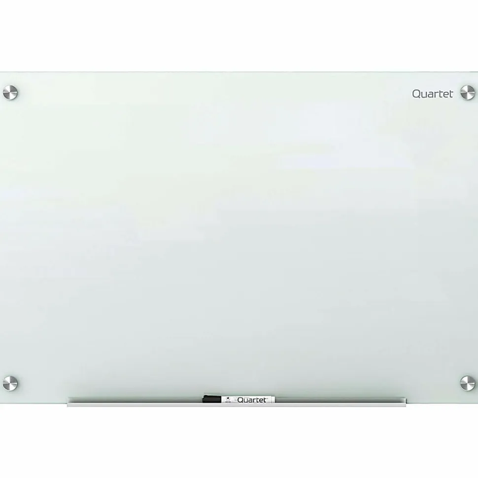 Quartet Infinity® Magnetic Glass Unframed Dry-Erase Whiteboard, 96" x 48", White