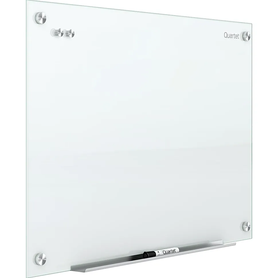 Quartet Infinity® Magnetic Glass Unframed Dry-Erase Whiteboard, 96" x 48", White