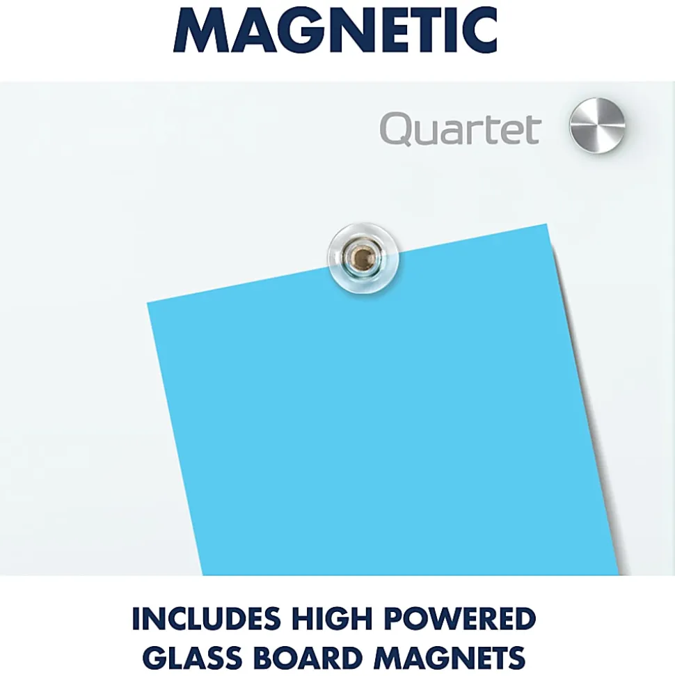 Quartet Infinity® Magnetic Glass Unframed Dry-Erase Whiteboard, 72" x 48", White