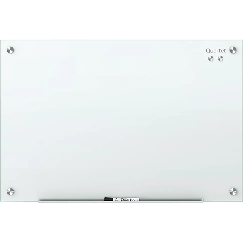Quartet Infinity® Magnetic Glass Unframed Dry-Erase Whiteboard, 72" x 48", White