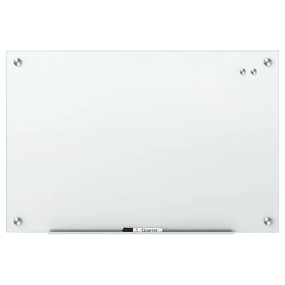 Quartet Infinity® Magnetic Glass Unframed Dry-Erase Whiteboard, 36" x 24", White
