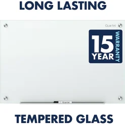 Quartet Infinity® Magnetic Glass Unframed Dry-Erase Whiteboard, 36