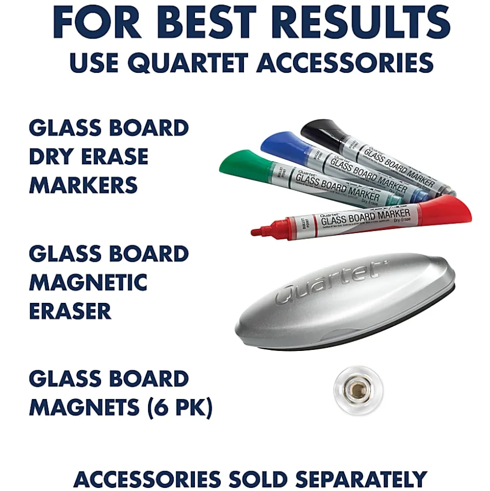 Quartet® Infinity™ Magnetic Glass Unframed Dry-Erase Whiteboard, 24" x 18", White