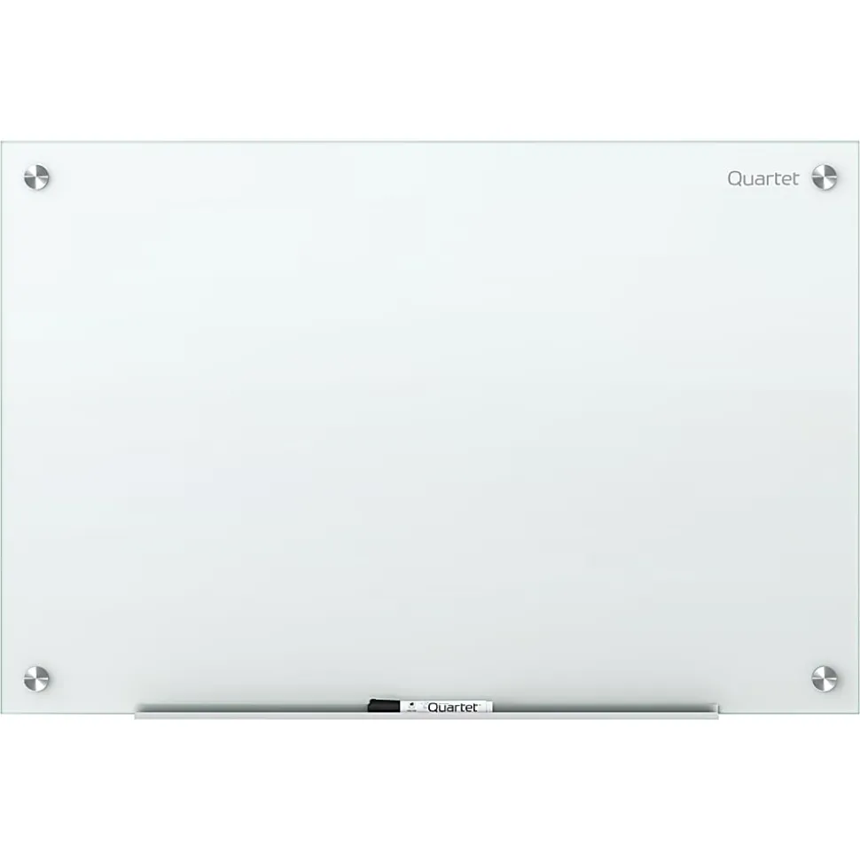 Quartet® Infinity™ Unframed Glass Non-Magnetic Dry-Erase Whiteboard, 96" x 48", White